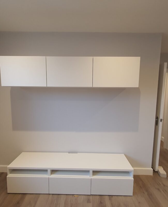 TV Cabinet Assembly and Mounting