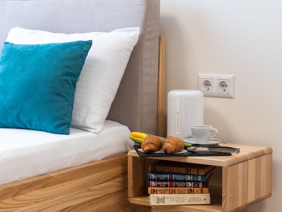 Small wooden bedside table — example of small furniture assembly, ARM Builds Manchester